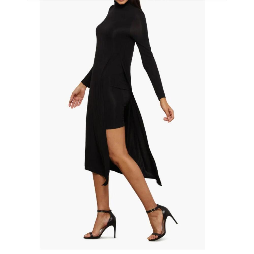 NWT BCBGMAXAZRIA Essential Long Sleeve Turtleneck Knit Dress S 6 NN23